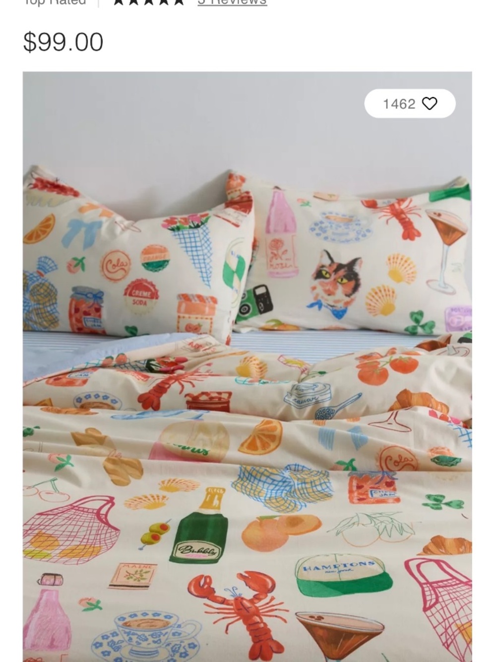 Urban Outfitters Seaside Weekend Full/Queen Duvet Cover & Shams - Picture 3 of 6